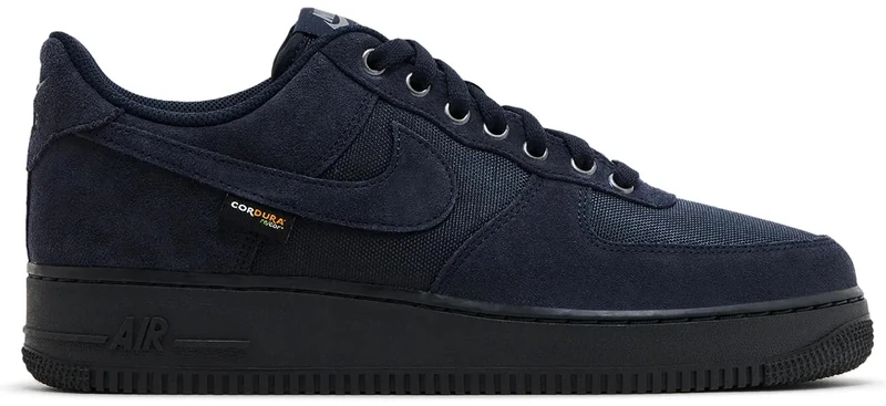 NIKE HQ3822-400 AIR Force 1 '07 Men Dark Obsidian/Dark Obsidian-Black UK 6.5