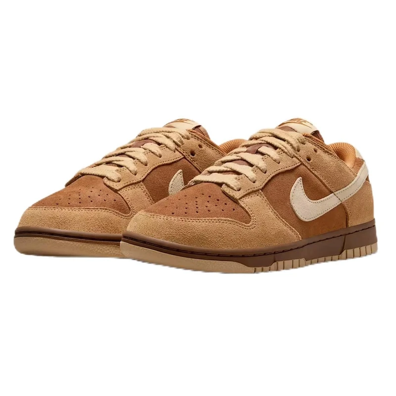 Nike Women's W Dunk Low Sneaker, Flax Sesame Lt British Tan, 10 UK
