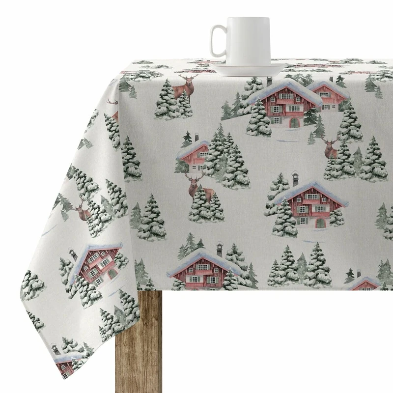 Muaré Belum Christmas Stain Resistant Resin Tablecloth 300 x 140 cm