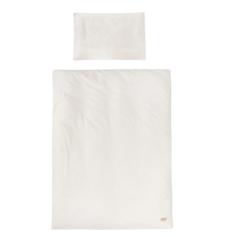 roba Children's Bed Linen Seashells Oyster 100 x 135 cm - Bedding Set 2 pc - Organic Cotton - GOTS and Oeko-Tex 100 Certified - White