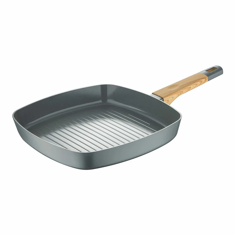 San Ignacio Earth Grey SG-6754 Grill Pan Grey Aluminium 28 x 28 cm
