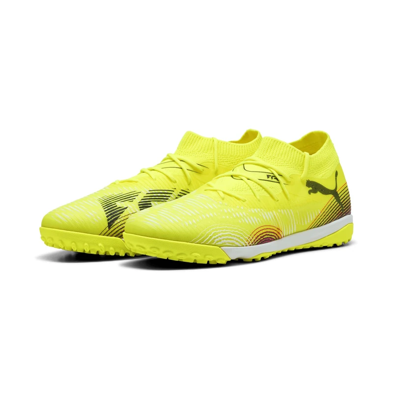 Puma Unisex Future 8 Match Turf Football Boots, Yellow Alert-Puma Black-Sun Struck, 11 UK - Image 1