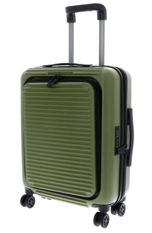 Mandarina Duck Tank Case Trolley Cabin W/Front Pocket, Green (Military Green), Cabin, Tank CASE