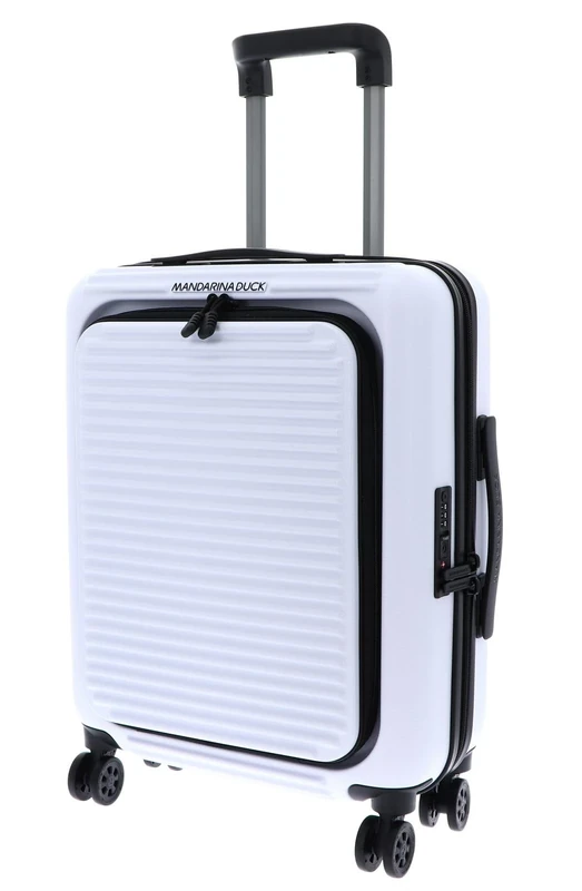 Mandarina Duck Tank Case Trolley Cabin W/Front Pocket, Optical White, Cabin, Tank CASE