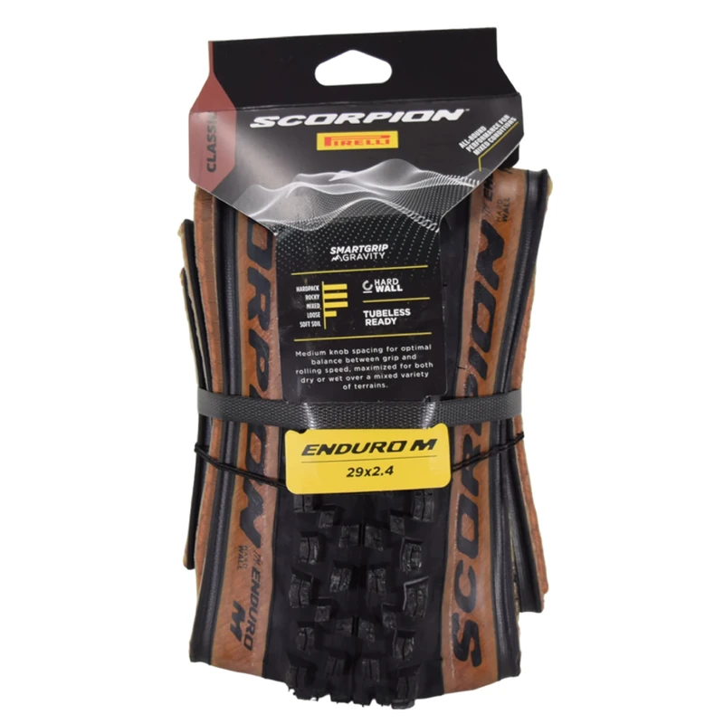 Pirelli Scorpion Enduro M HardWall Bike Tyre, 29 x 2.4, Classic Tan Wall