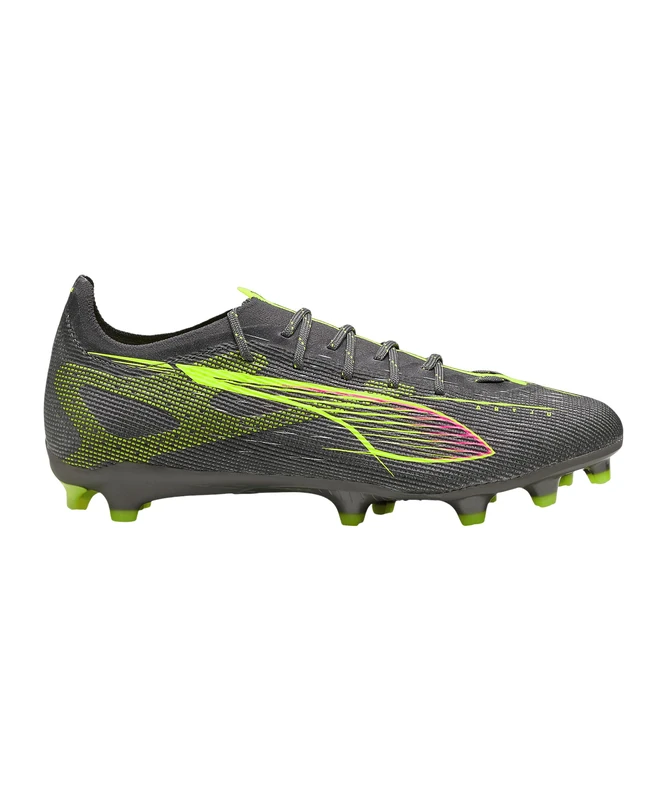 PUMA Unisex Ultra 5 PRO Firm Ground/Artifical Ground Football Boots, Matte Aged Silver-Yellow Alert-Sun Struck, 11 UK