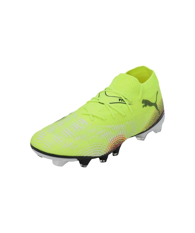 PUMA Women's Future 8 Match Firm Ground/Artifical Ground Football Boots, Yellow Alert-PUMA Black-Sun Struck, 5 UK