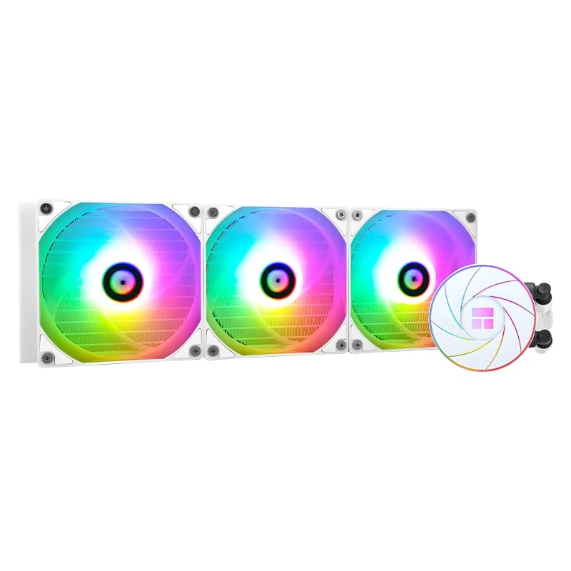 Thermalright AQUA ELITE 360 White ARGB Liquid CPU Cooler, 360mm AIO Cooling Row Size, 3x120mm PWM Fans, for AMD/AM4/AM5, Intel LGA1150/1151/1155/1156/1200/2011/1700/1851
