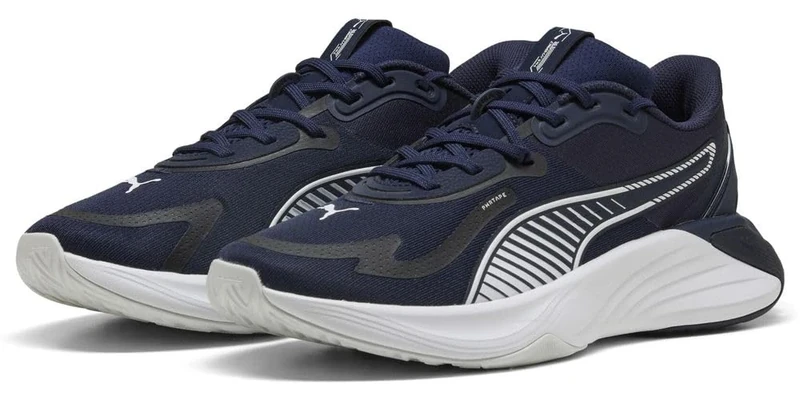 PUMA Unisex PWR Hybrid TR Cross Trainer, Navy White-Feather Gray, 9 UK