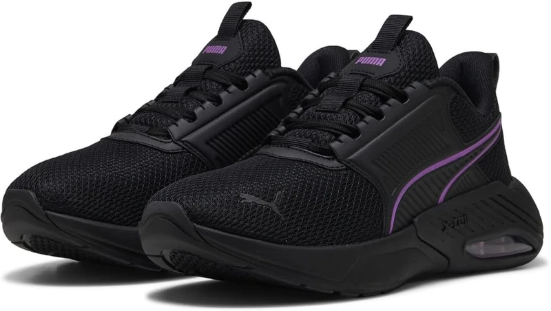 PUMA Unisex X-Cell Nova Fs Road Running Shoe, Puma Black Pure Magenta, 7 UK
