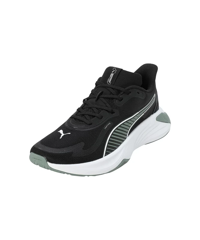 PUMA Unisex PWR Hybrid TR Cross Trainer, Black-Green Moon White, 5 UK