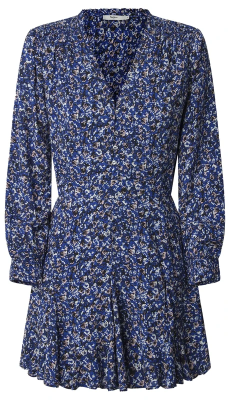 Pepe Jeans Women's Anna Dress, Blue (Klein Blue), S
