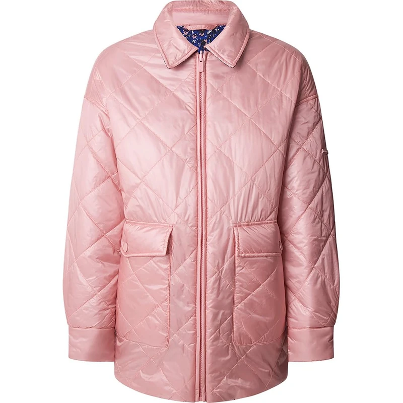 Pepe Jeans Women's Fleur Daily Jacket, Pink (Light Pink), M/L