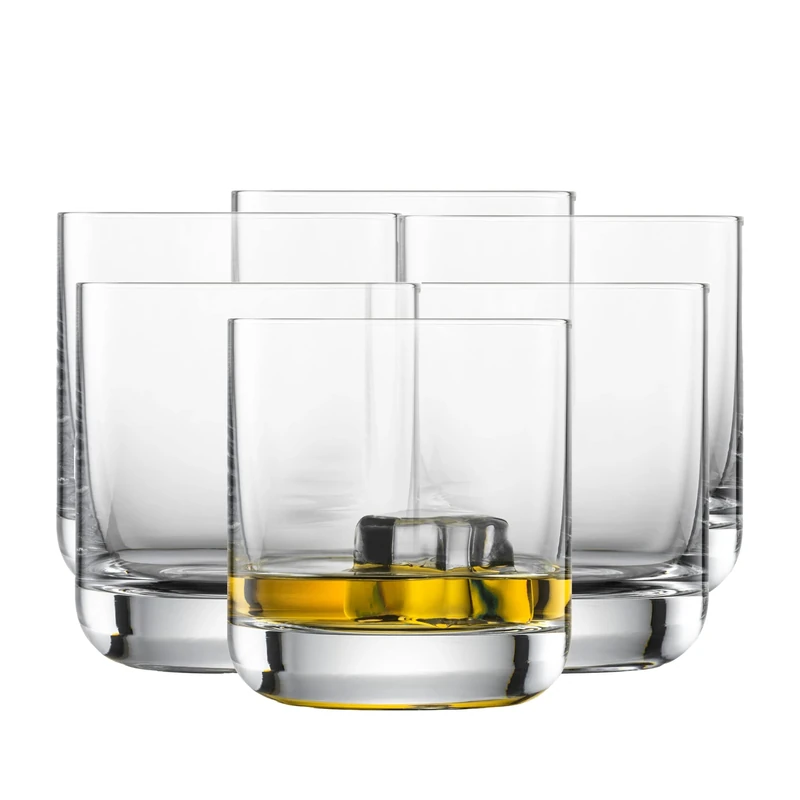 Schott Zwiesel Whiskey Glasses Simple (Set of 6), Straight Tumbler for Whisky, Dishwasher-Safe Tritan Crystal Glasses, Made in Germany (Art. no. 123664)