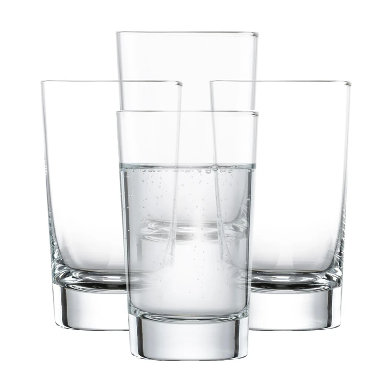 Schott Zwiesel Tumbler Bar Special (Set of 4), Straight-Lined Long Drink Glasses, Dishwasher-Safe Tritan Crystal Glasses, Made in Germany (Art. no. 123636)