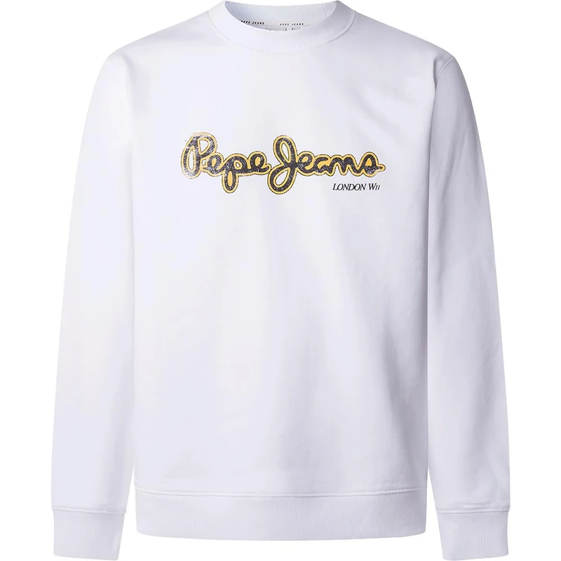Pepe Jeans Men's Dorian Crew Sweatshirt, White (White), M