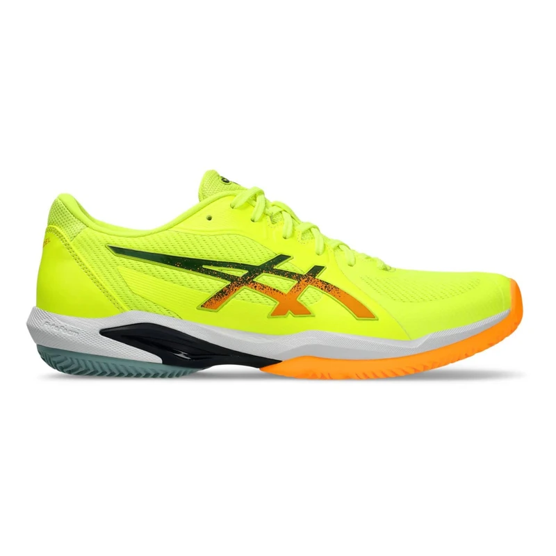 ASICS Men's Solution Swift FF 2 Padel Sneaker, Safety Yellow/Stadium Orange, 6 UK