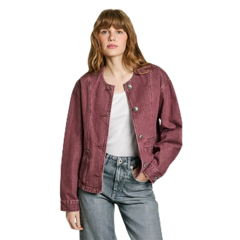 Pepe Jeans Women's Daena Berry Jacket, Pink (Cranberry Pink), XXS