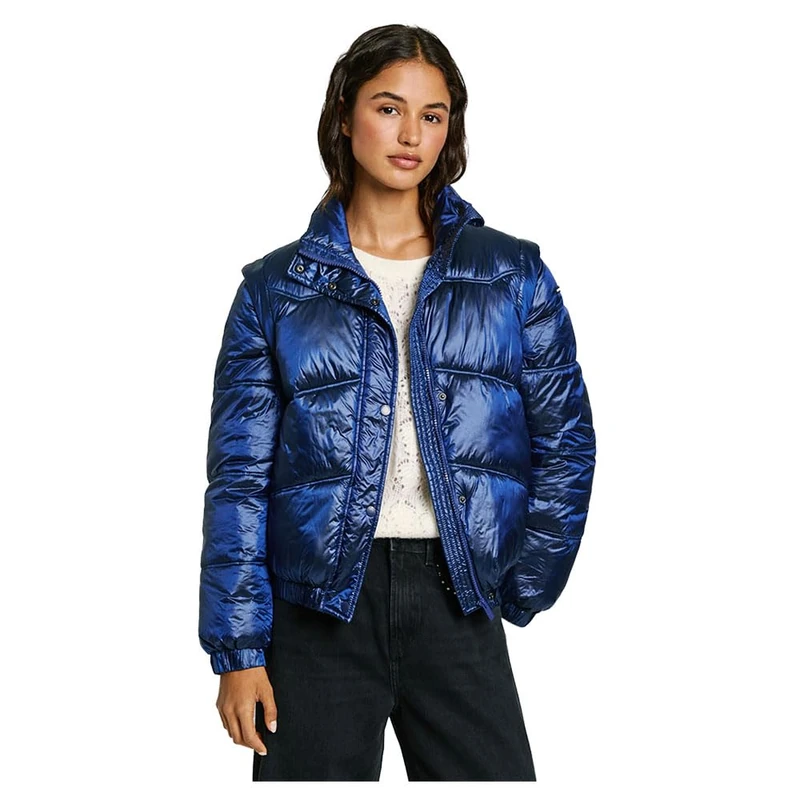 Pepe Jeans Women's Flora Jacket, Blue (Klein Blue), XS - Image 1