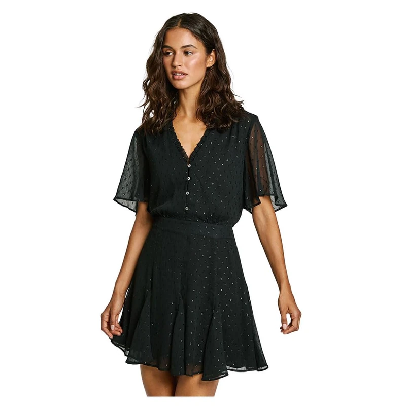 Pepe Jeans Women's Anubis Dress, Black (Black), M - Image 1