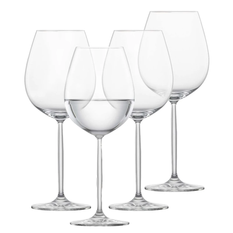 Schott ZWIESEL Red Wine Glasses Muse (Set of 4), Classic Crystal Glasses for red Wine or Water, Dishwasher-Safe Tritan Wine Glasses, Made in Germany (Art. no. 123667)