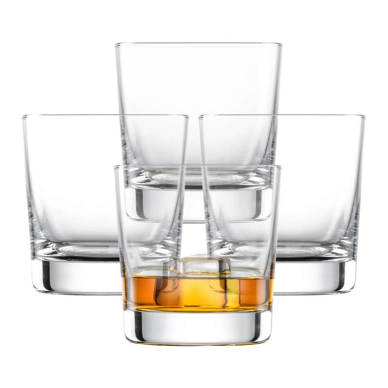 Schott Zwiesel Whiskey Glasses Bar Special (Set of 4), Straight Tumbler for Whisky, Dishwasher-Safe Tritan Crystal Glasses, Made in Germany (Art. no. 123638)