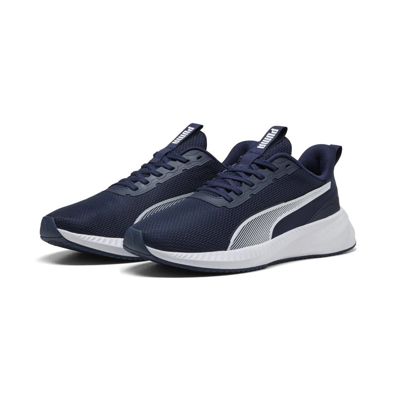 PUMA Unisex Flyer Lite 3 Road Running Shoe, Puma Navy Puma White, 5.5 UK - Image 1