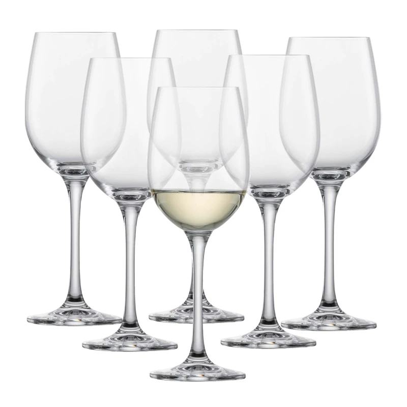 Schott Zwiesel White Wine Glasses Classico (Set of 6), Classic Wine Glasses for White Wine, Dishwasher-Safe Tritan Crystal Glasses, Made in Germany (Art. no. 123656)
