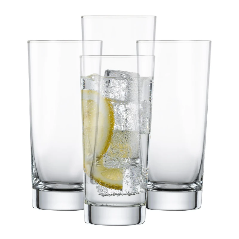 Schott Zwiesel Highball Glasses Bar Special (Set of 4), Straight Drinking Glass for Long Drinks, Dishwasher-Safe Tritan Crystal Glasses, Made in Germany (Art. no. 123639)