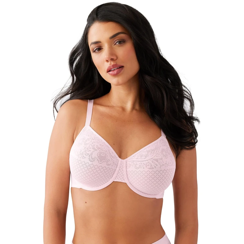 Wacoal Women's Visual Effects Minimizer Bra, Sheer, Ballet Slipper, 40C