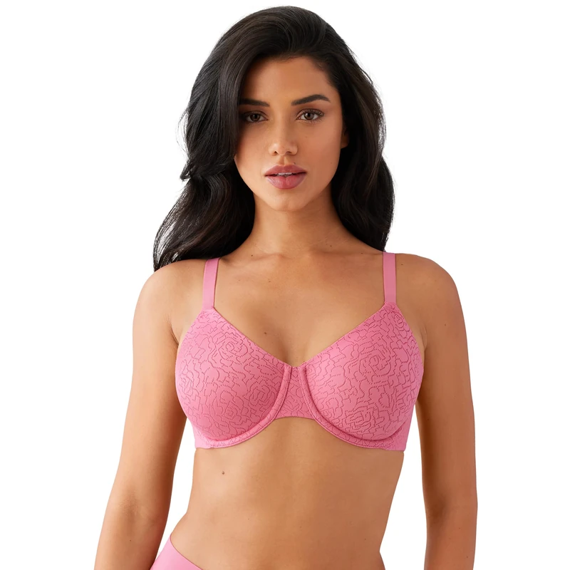 Wacoal Women's Inside Job Underwire Bra Full Coverage, Chateau Rose, 38D