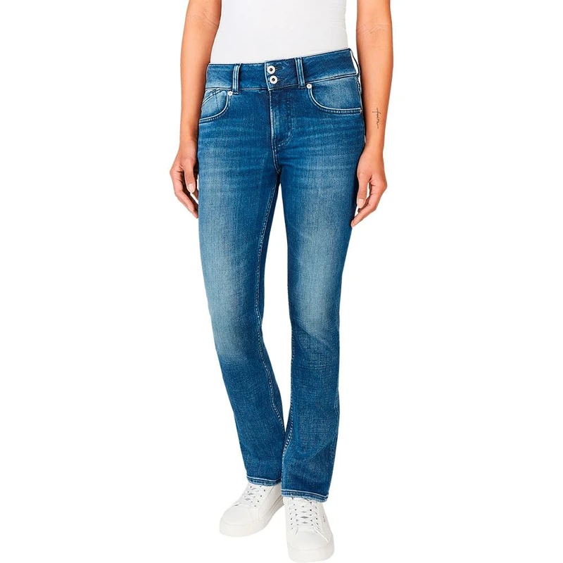 Pepe Jeans Women's Slim Jeans Mw, Blue (Denim-ED8), 27W x 30L