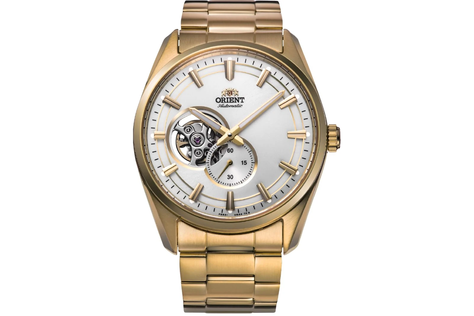 Orient Automatic Semi-Skeleton Hand Wind Watch with Sapphire Crystal, Grey/Silver, Random