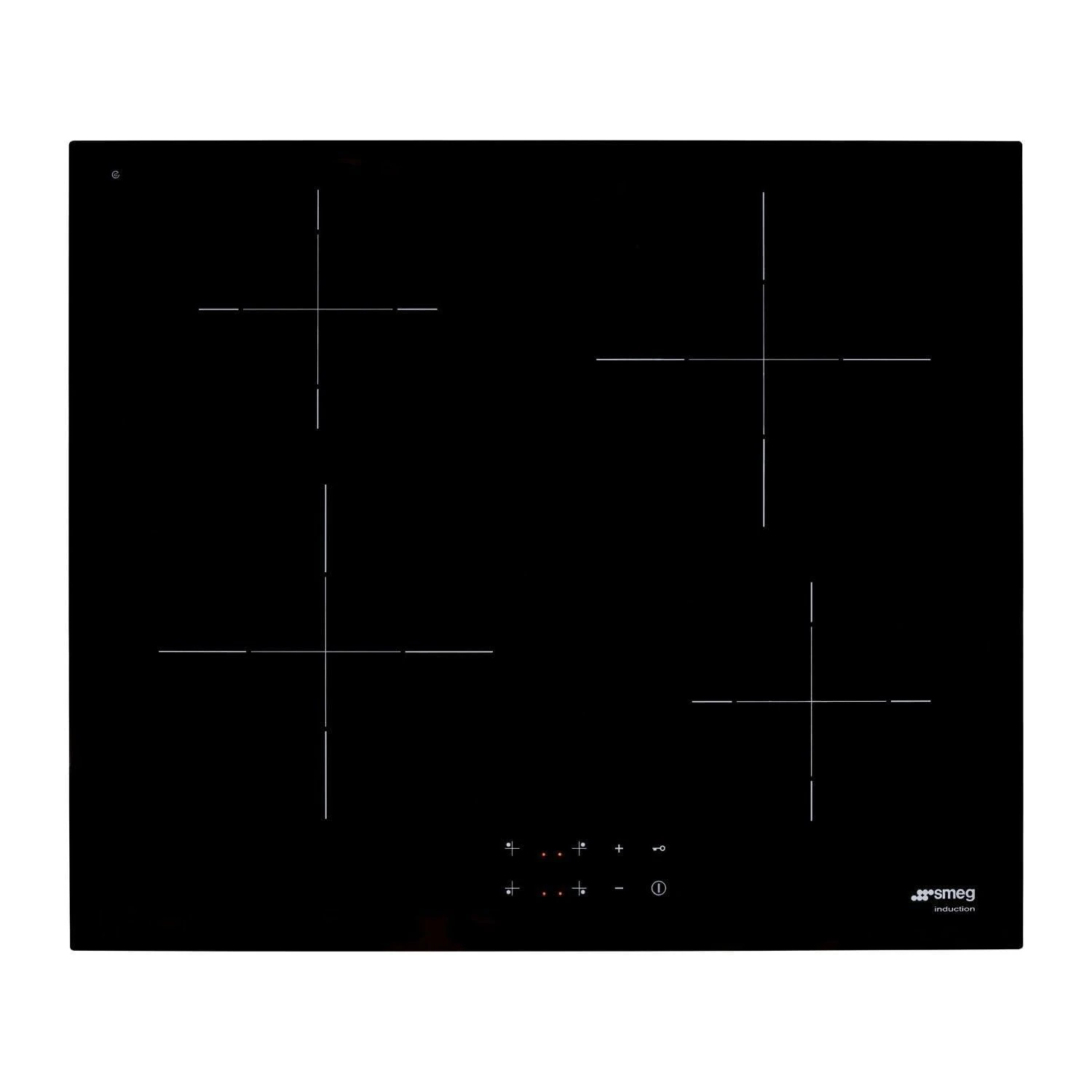 Smeg 60cm 4 Zone Plug & Play Induction Hob - Black