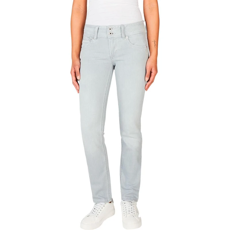 Pepe Jeans Women's Slim Jeans Lw, Blue (Denim-UI7), 32 W/34 L