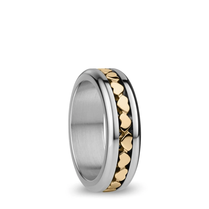 BERING Women Ring in polished Silver - Arctic Symphony Collection with Stainless Steel - Verdon 6