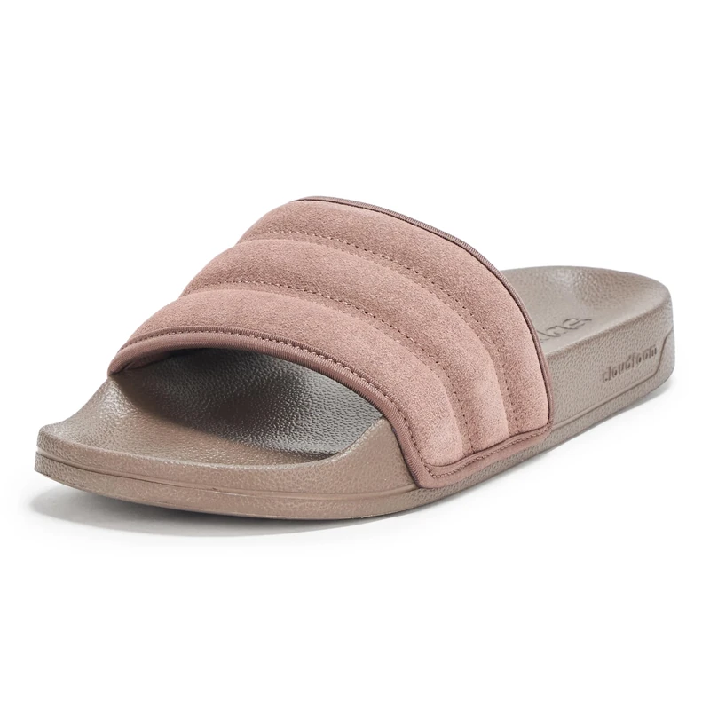 adidas Unisex-Adult Adilette Suede, Earth Strata/Earth Strata/Earth Strata, 6