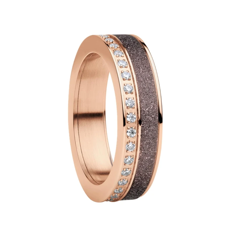 BERING Damen Ring in glänzendem roségold - Arctic Symphony Collection aus Edelstahl - Dordogne 10