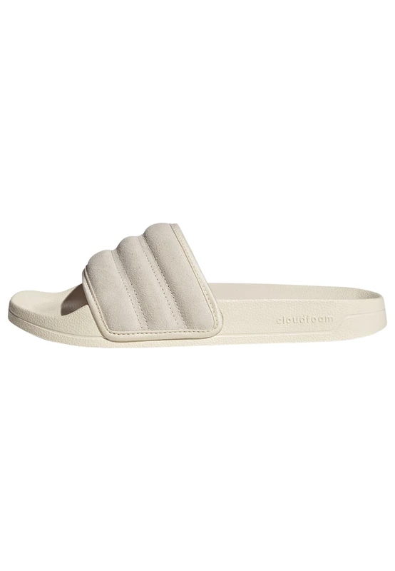adidas Unisex Adult Adilette Shower Slip On Slides, Wonder White/Wonder White/Wonder White, 11 Women/10 Men