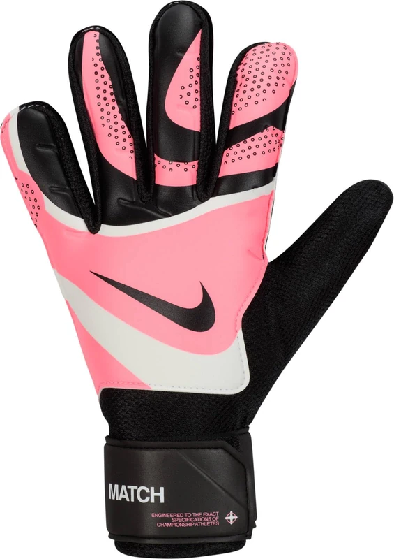 Nike Unisex - Adult Goalkeeper Gloves Goalkeeper Match - Ho23, Black/Sunset Pulse/Black, FJ4862-014, 8