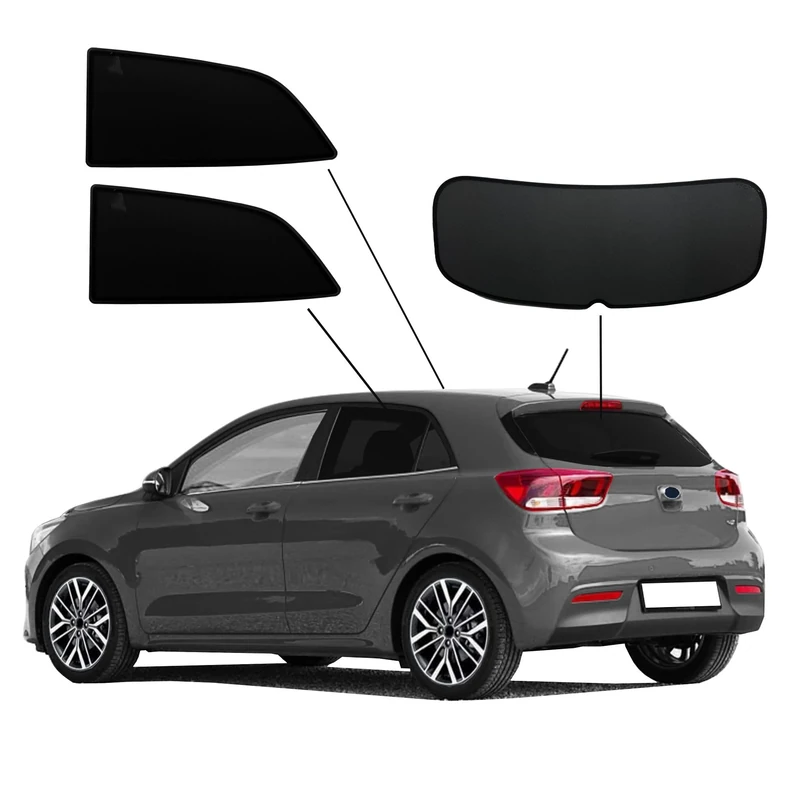 SunClip Privacy & Sun protection compatible with Kia Rio IV (YB) 2017-2023