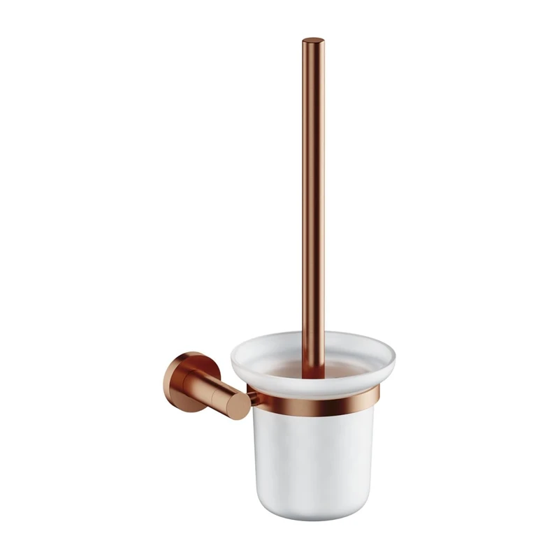 Omnires Hanging Toilet Brush Modern Project - Brushed Copper - MP60620CPB - Image 1