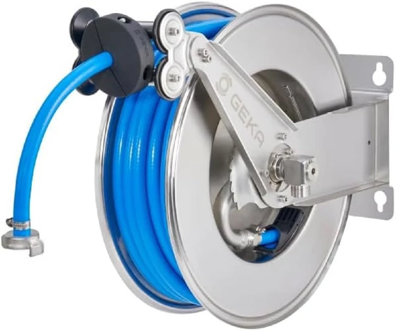 GEKA plus Automatic Hose Reel EA15KSK, with Hose, L x W x H 52 (Including Bracket) x 45 x 23.5, 42.9043.9