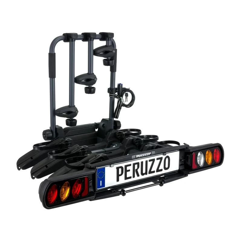 Peruzzo Pure Instinct Tow Ball Cycle Carrier, Charcoal Grey, 3 Bikes