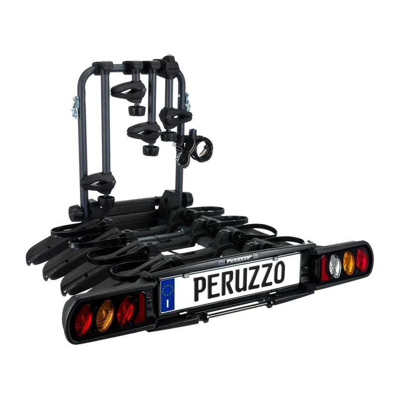 Peruzzo Pure Instinct Tow Ball Cycle Carrier, Charcoal Grey, 4 Bikes
