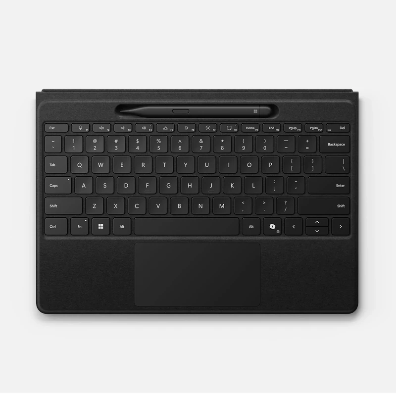 Microsoft Surface Pro Flex Keyboard with Slim Pen | Black | 2-in-1 Alcantara® Keyboard for Surface Pro Windows 11 Copilot+ PC