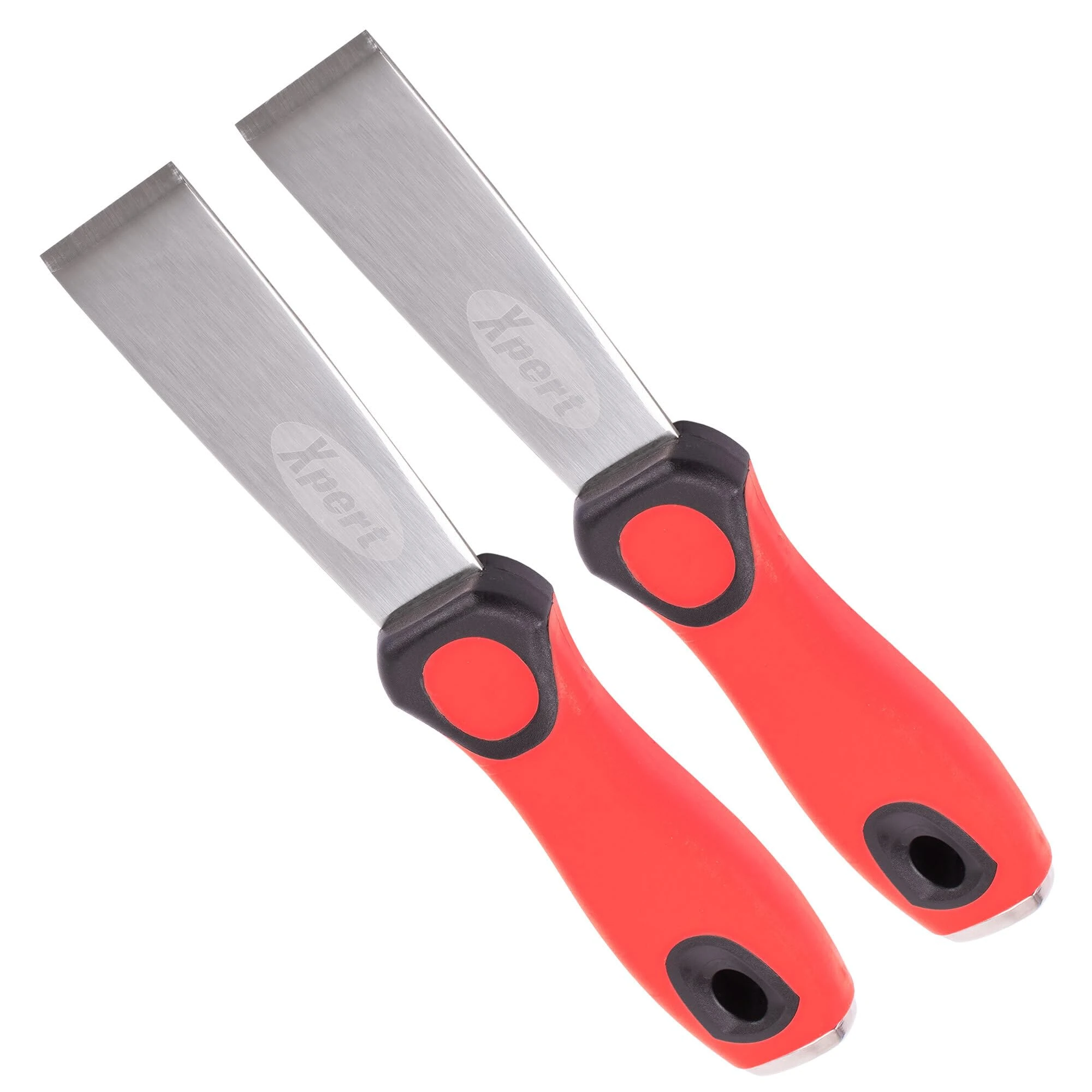JCP Xpert 2 x 32mm Bead Glass Removal Glazing Chisel Tool for UPVC Window Deglazing - Cushioned Grip, Steel Striking Cap
