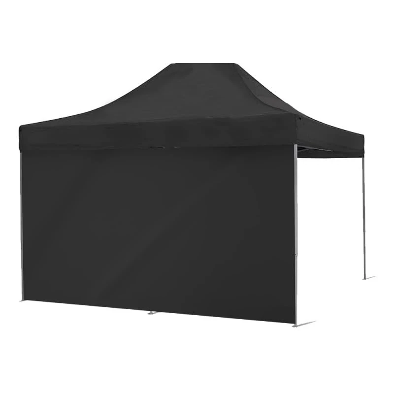 OCC MOTOR SPORT 1 x Black Tent Wall 6 x 2 40 mm 420 Oxford, Black/White, 6 x 2 metros