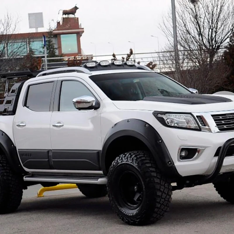 Oneway Set Fender Flares compatible with Nissan Navara NP300 (D23) 2014-2017 - Matt black