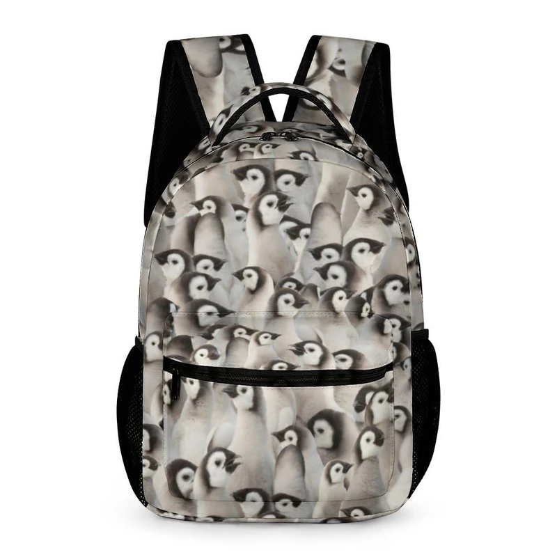 GNEW Cute Backpack for Kids Girls Boys, Kawaii Children Backpack for School & Travel, Elementary Middle School Bag, 16 Inch, Penguin, One Size, Daypack Backpacks